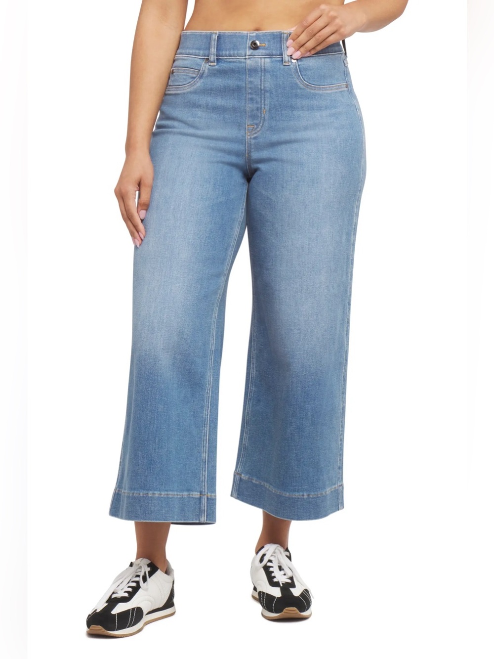 SPANX cropped wide leg jeans NWT